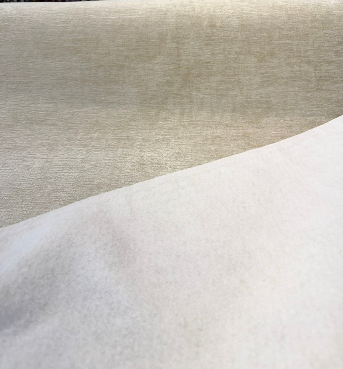 Empire Beach Beige Lush Soft Chenille Fabric - Beach Beige, 55" Width (1 Yard)