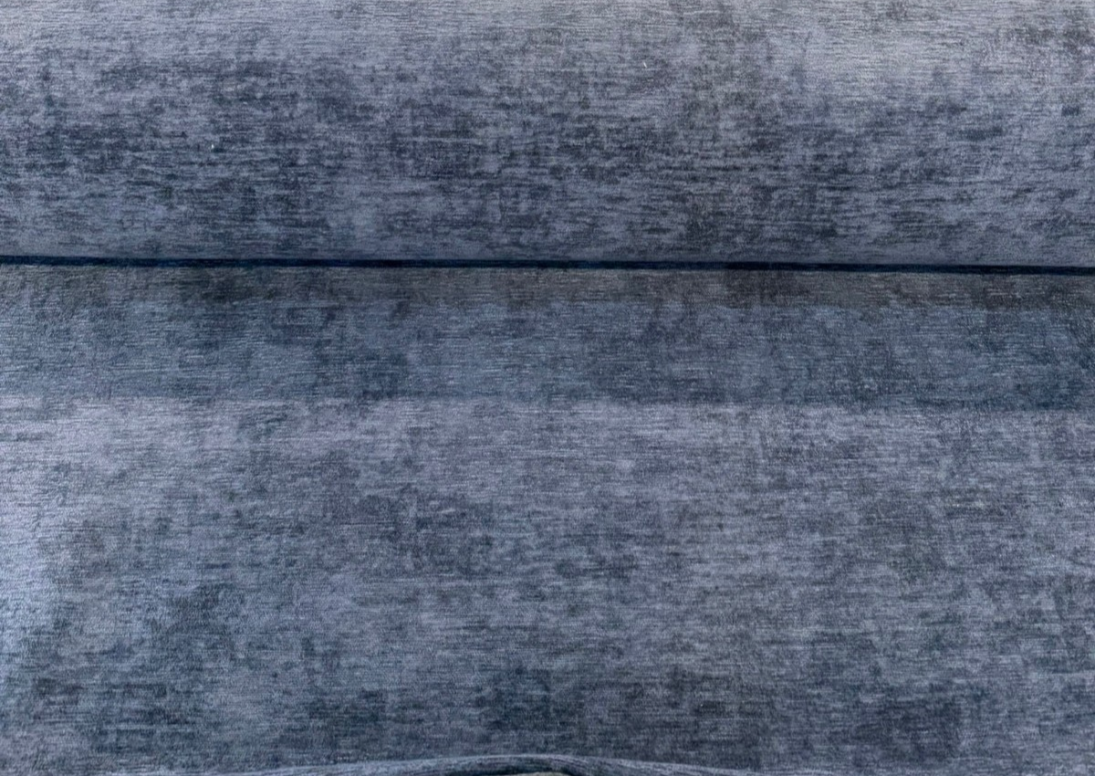 Empire Faint Navy Blue Chenille Fabric - Soft Upholstery, Faint Navy Blue, 55" Width (1 Yard)