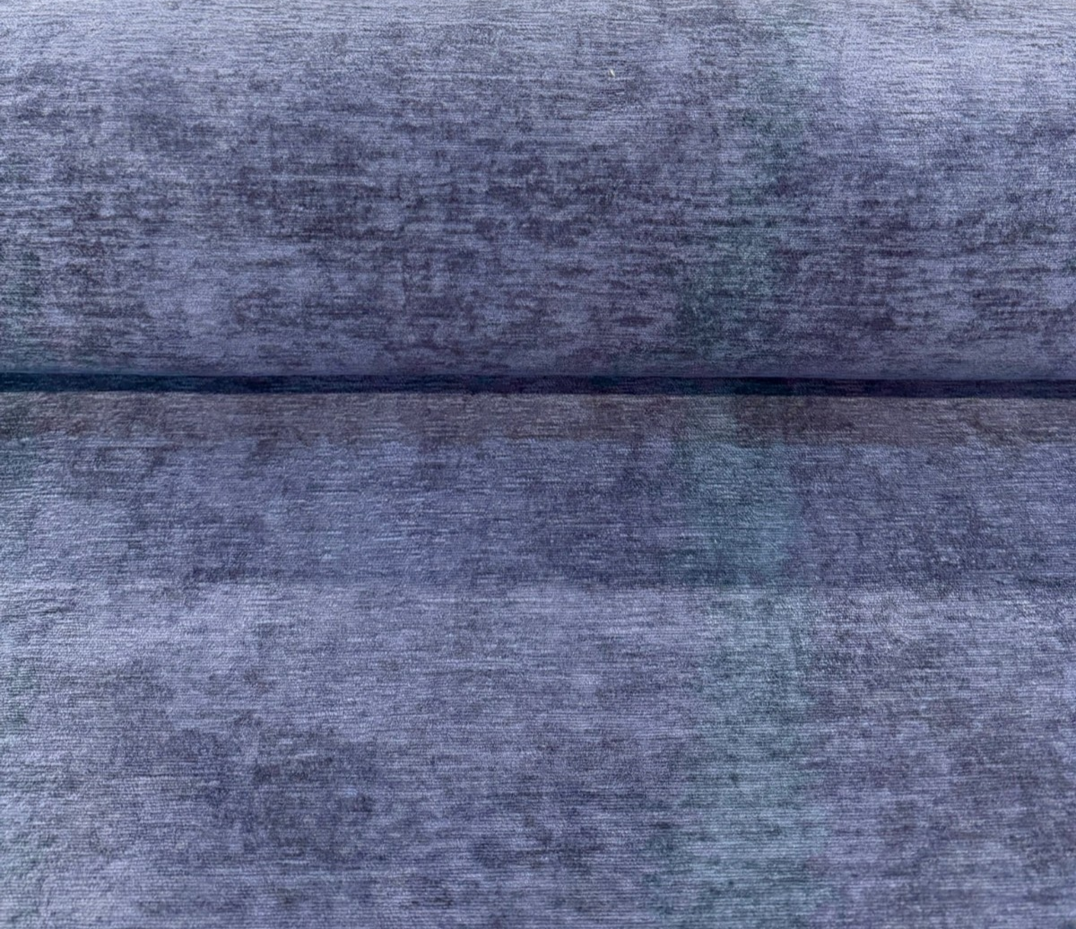 Empire Faint Navy Blue Chenille Fabric - Soft Upholstery, Faint Navy Blue, 55" Width (1 Yard)