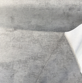 Empire Feather Gray Lush Chenille Upholstery Fabric - Feather Gray, 55" Width (1 Yard)