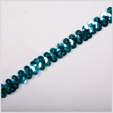 3/8" Aquamarine Stretch Sequin