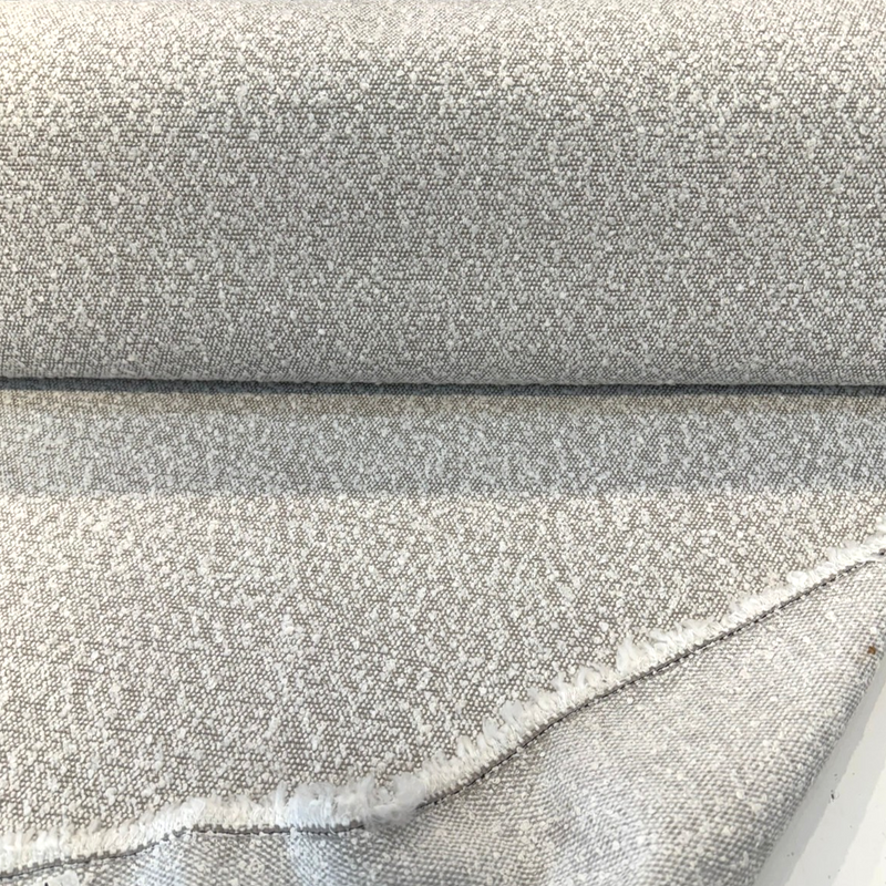 Bloke Cotton Boucle Fabric - Pumice White, Boucle Texture, 54" Width (1 Yard)