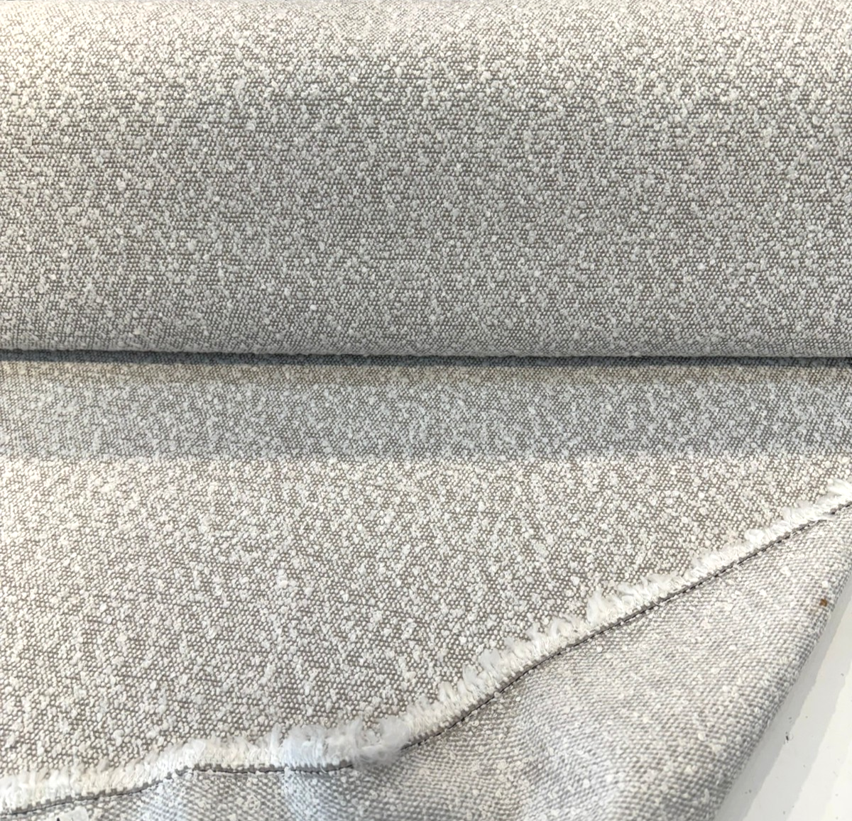 Bloke Cotton Boucle Fabric - Pumice White, Boucle Texture, 54" Width (1 Yard)