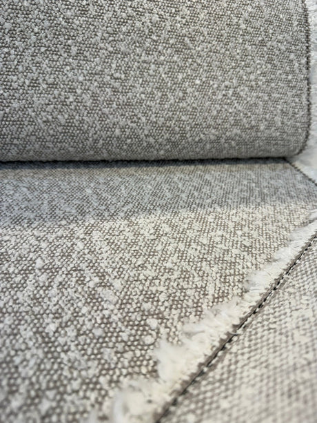 Bloke Cotton Boucle Fabric - Pumice White, Boucle Texture, 54" Width (1 Yard)