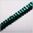 1" Teal Stretch Sequin