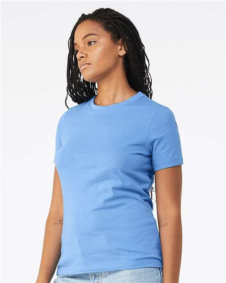 Camiseta relajada de jersey para mujer con cuello redondo y manga corta BELLA + CANVAS®