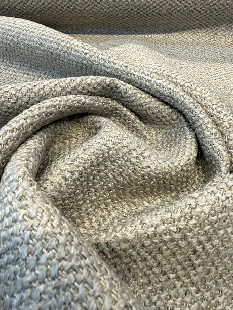 Dreamy Pewter Gray Revolution Boucle Upholstery Fabric - Pewter Gray Boucle Texture, 54" Width (1 Yard)