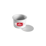 Fat Daddio's Anodized Aluminum Round Cheesecake Pan with Loose Bottom, 4" Dia. x 3" Deep