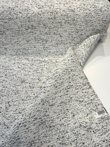 Dreamy Smoke Revolution Polypropylene Fabric - Black White Bouclé Texture, 54" Width (1 Yard)