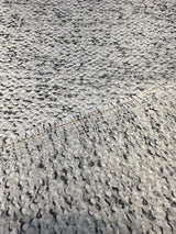 Dreamy Smoke Revolution Polypropylene Fabric - Black White Bouclé Texture, 54" Width (1 Yard)