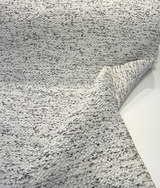 Dreamy Smoke Revolution Polypropylene Fabric - Black White Bouclé Texture, 54" Width (1 Yard)