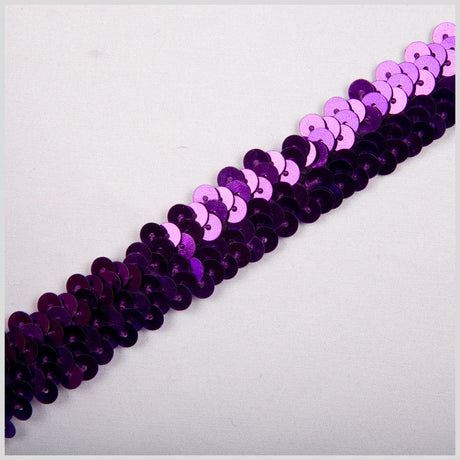 1" Purple Stretch Sequin