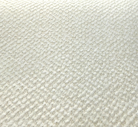 Dreamy Ivory White Revolution Boucle Upholstery Fabric - Ivory White Boucle Texture, 54" Width (1 Yard)