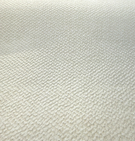 Dreamy Ivory White Revolution Boucle Upholstery Fabric - Ivory White Boucle Texture, 54" Width (1 Yard)