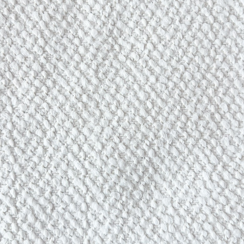 Dreamy Ivory White Revolution Boucle Upholstery Fabric - Ivory White Boucle Texture, 54" Width (1 Yard)