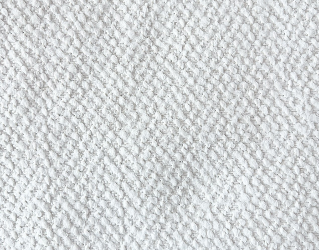 Dreamy Ivory White Revolution Boucle Upholstery Fabric - Ivory White Boucle Texture, 54" Width (1 Yard)