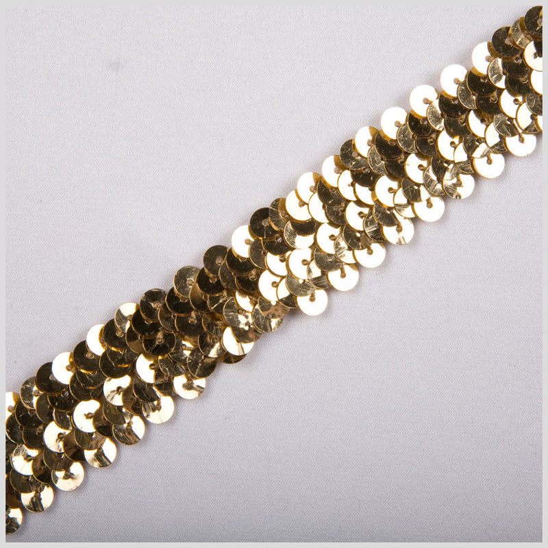 1" Gold Stretch Sequin