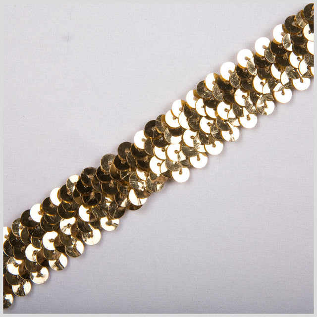 1" Gold Stretch Sequin