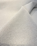 Dreamy Chalk Gray Revolution Boucle Upholstery Fabric - Chalk White Gray, Bouclé Texture, 54" Width (1 Yard)