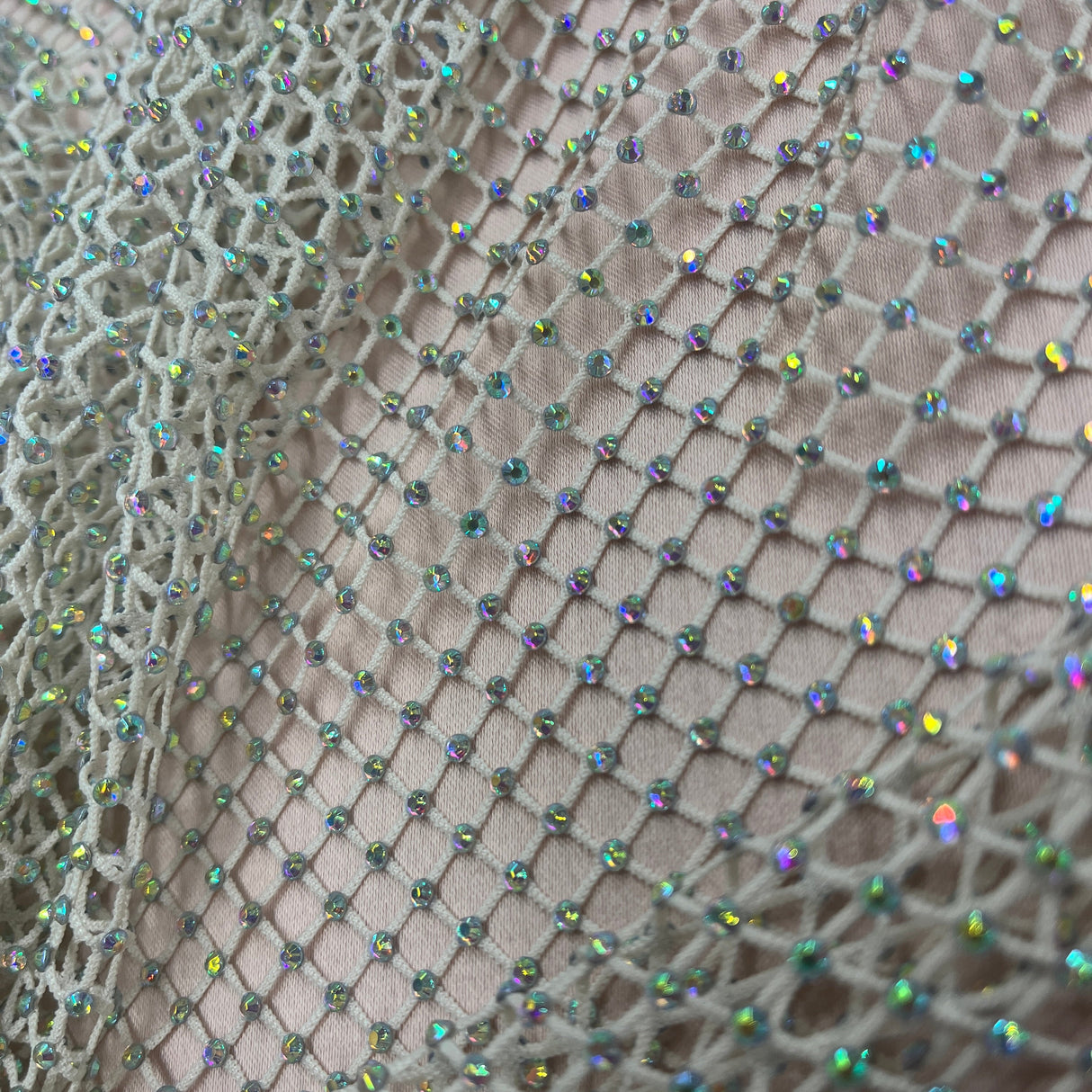 Diamond Fishnet 4-Way Stretch Fabric