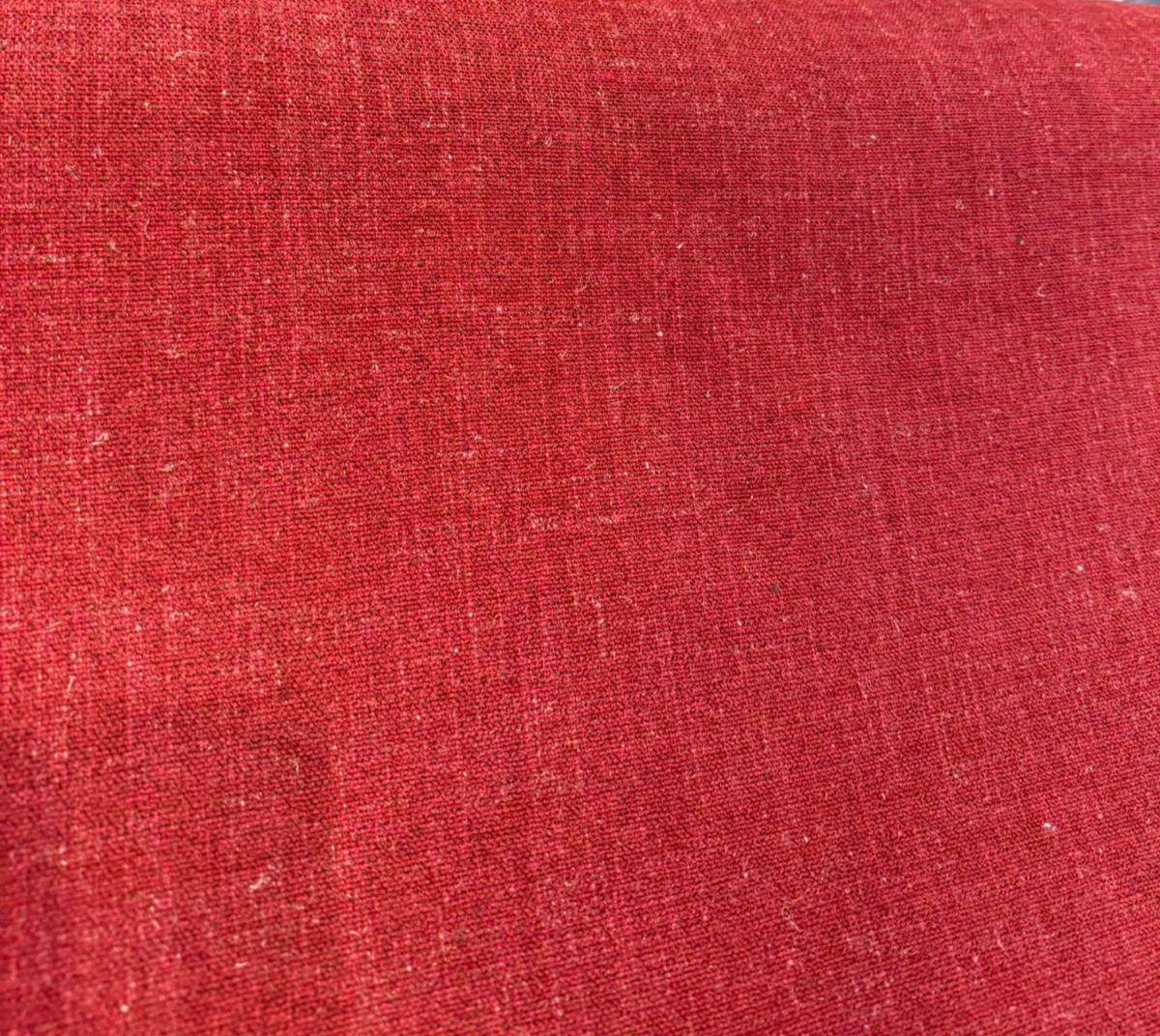 Bali Ember Red Soft-Touch Chenille Upholstery Drapery Fabric - Ember Red, Textured Weave, 56" Width (By The Yard)