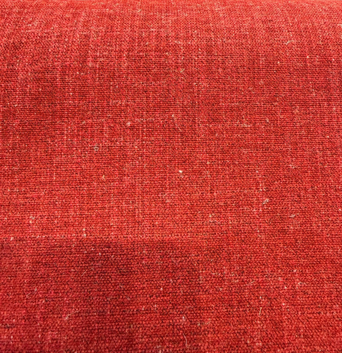 Bali Ember Red Soft-Touch Chenille Upholstery Drapery Fabric - Ember Red, Textured Weave, 56" Width (By The Yard)