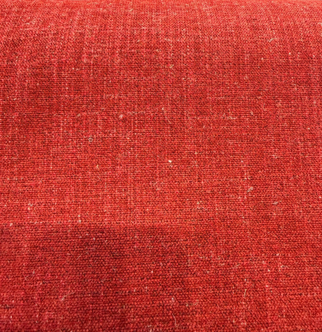 Bali Ember Red Soft-Touch Chenille Upholstery Drapery Fabric - Ember Red, Textured Weave, 56" Width (By The Yard)