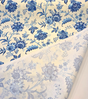 Island Gem P Kaufmann Fabric - Blue Porcelain Floral Vine, 54" Width (1 Yard)