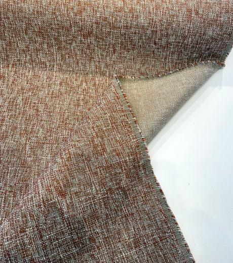 New Amsterdam Agate Red Gray Tweed Chenille Upholstery PK Chenille Fabric - Agate Red/Gray Tweed, 58" Width (1 Yard)
