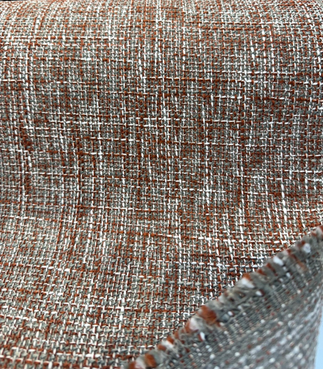 New Amsterdam Agate Red Gray Tweed Chenille Upholstery PK Chenille Fabric - Agate Red/Gray Tweed, 58" Width (1 Yard)