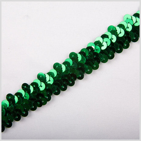 1" Green Stretch Sequin