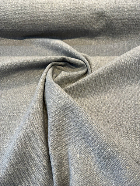 Culp Lovegood Chenille Upholstery Fabric - Gray Smoke, 54" Width, Railroaded (1 Yard)