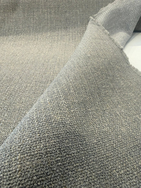 Culp Lovegood Chenille Upholstery Fabric - Gray Smoke, 54" Width, Railroaded (1 Yard)
