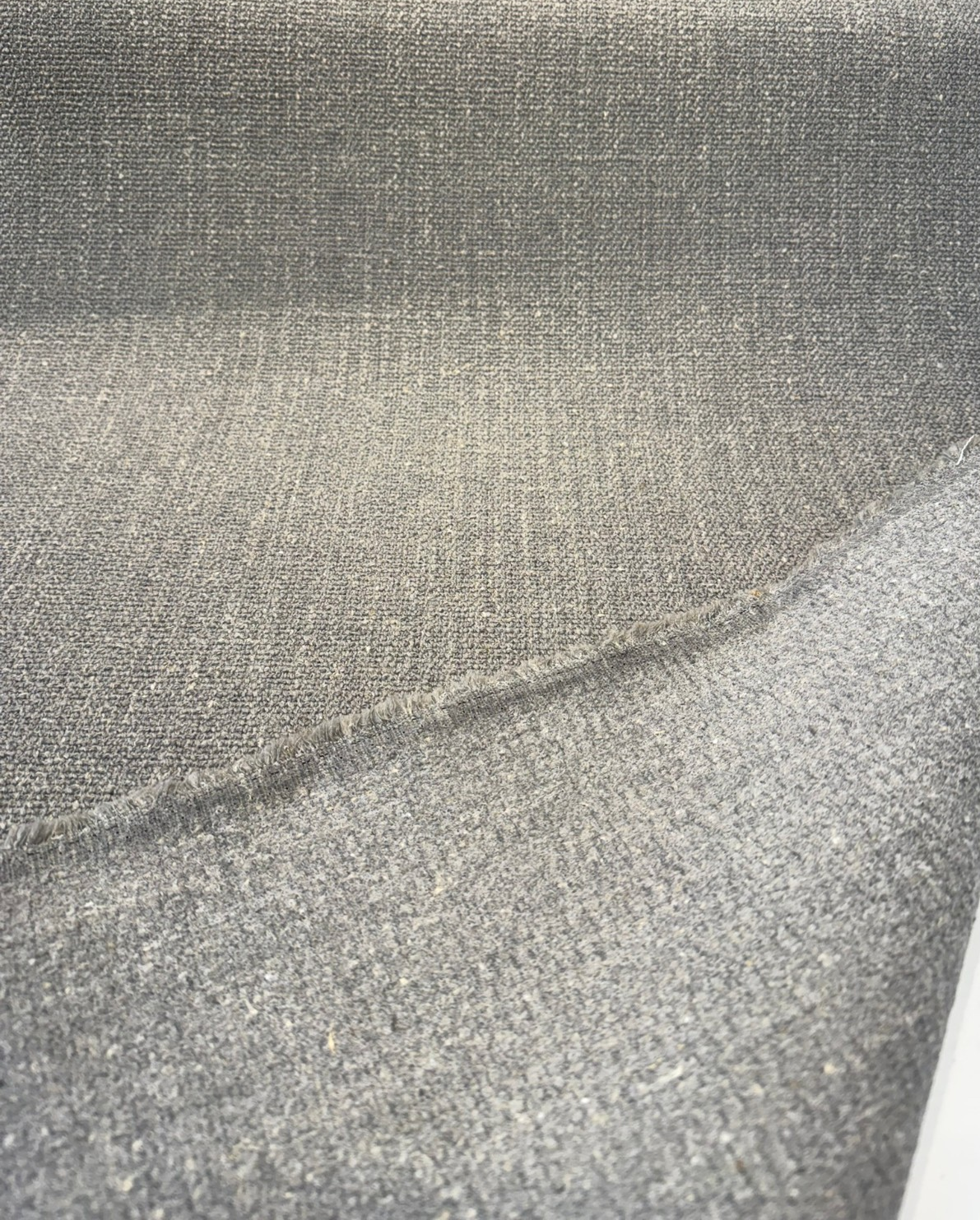 Culp Lovegood Chenille Upholstery Fabric - Gray Smoke, 54" Width, Railroaded (1 Yard)
