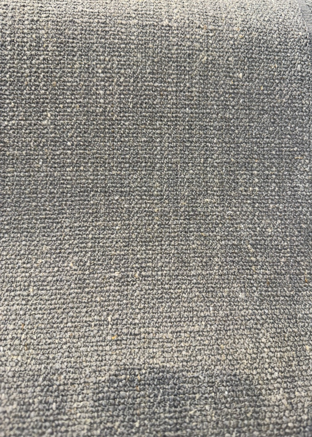 Culp Lovegood Chenille Upholstery Fabric - Gray Smoke, 54" Width, Railroaded (1 Yard)
