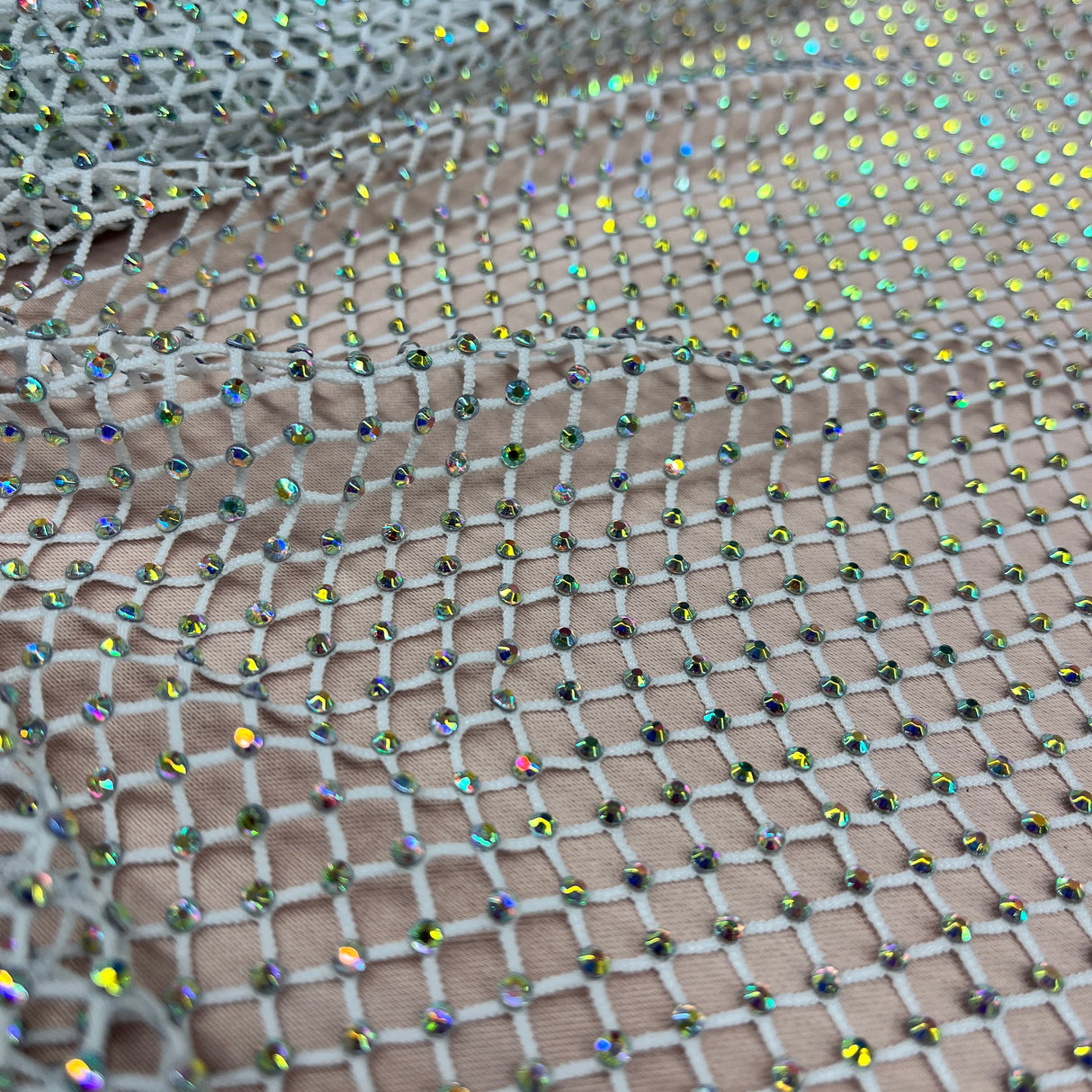 Diamond Fishnet 4-Way Stretch Fabric