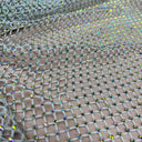 1 Yard Diamond Fishnet Fabric Stretch Lace, Soft Nylon Spandex Blend, 58" Width,