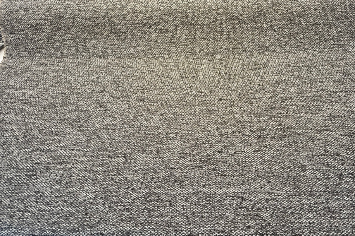 Dreamy Volcanic Black Gray Revolution Boucle Upholstery Fabric - Volcanic Black Gray Beige, Bouclé Texture, 54" Width (1 Yard)