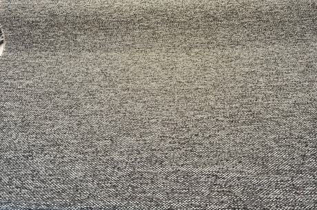 Dreamy Volcanic Black Gray Revolution Boucle Upholstery Fabric - Volcanic Black Gray Beige, Bouclé Texture, 54" Width (1 Yard)