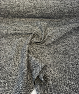 Dreamy Volcanic Black Gray Revolution Boucle Upholstery Fabric - Volcanic Black Gray Beige, Bouclé Texture, 54" Width (1 Yard)