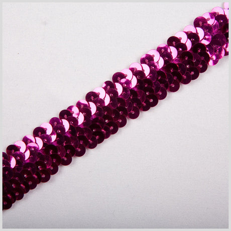 1" Fuchsia Stretch Sequin