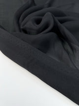 Silk Chiffon Fabric Black