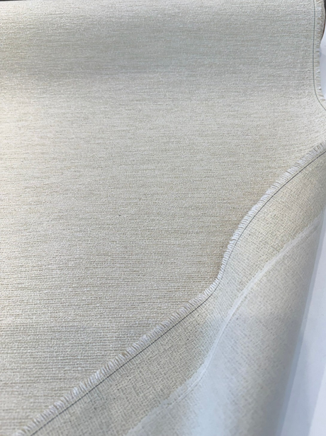 Pia Chenille Upholstery Fabric - Beige Alabaster, 54" Width (1 Yard)