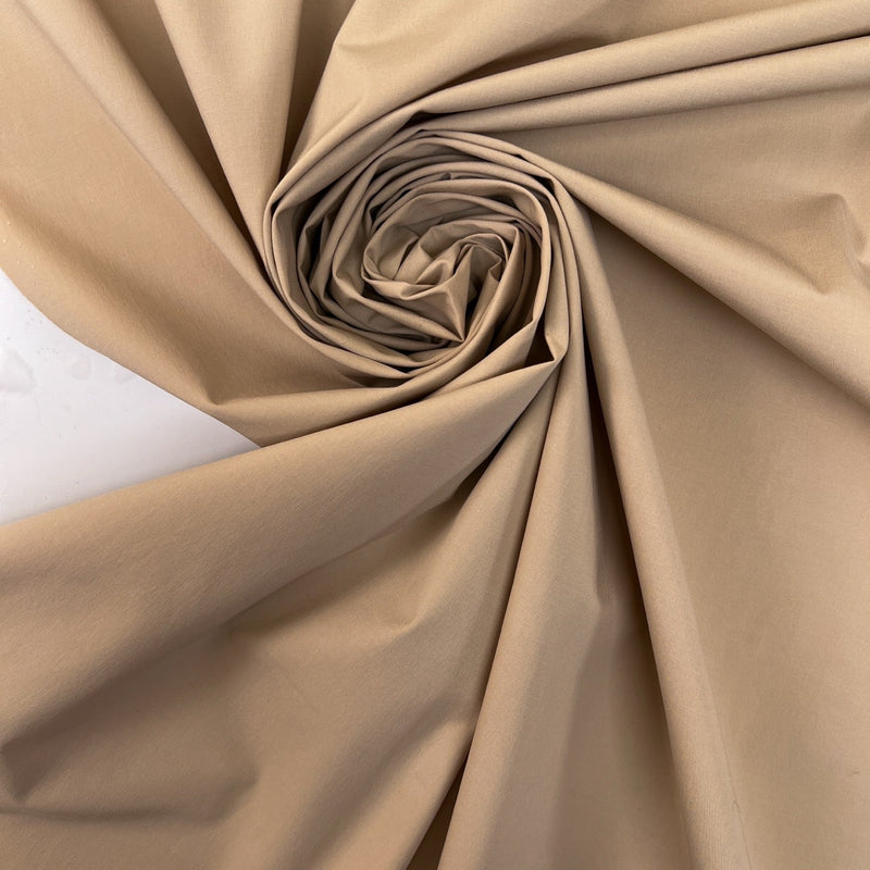 Cotton Elastane Rep Weave Beige