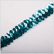 1" Aquamarine Stretch Sequin