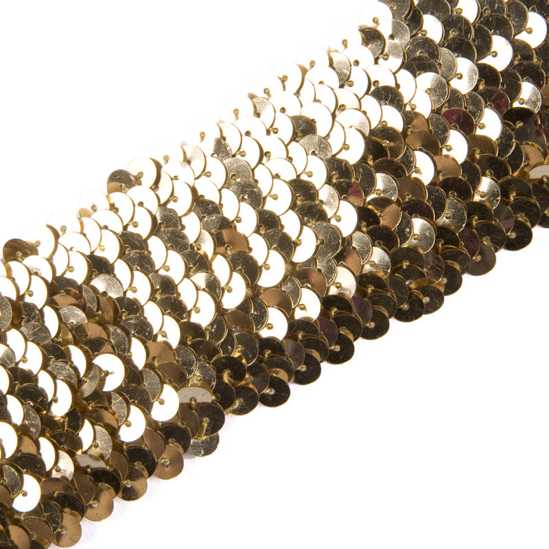 1.75" Gold Stretch Sequin
