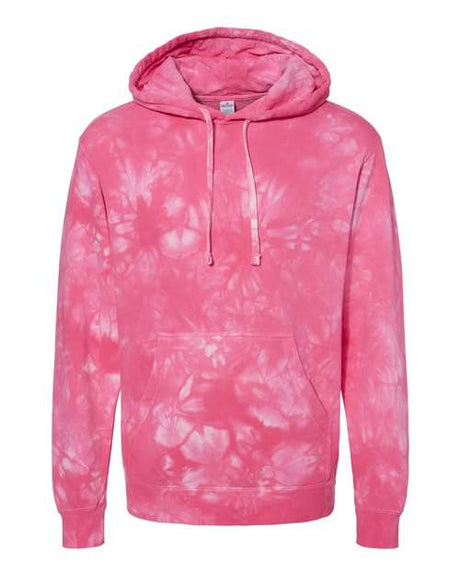 Independent Trading Co. Unisex Midweight Tie-Dyed Hooded Sweatshirt