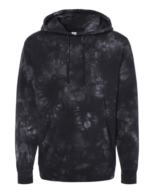 Independent Trading Co. Unisex Midweight Tie-Dyed Hooded Sweatshirt