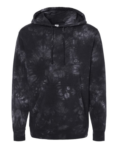 Independent Trading Co. Unisex Midweight Tie-Dyed Hooded Sweatshirt