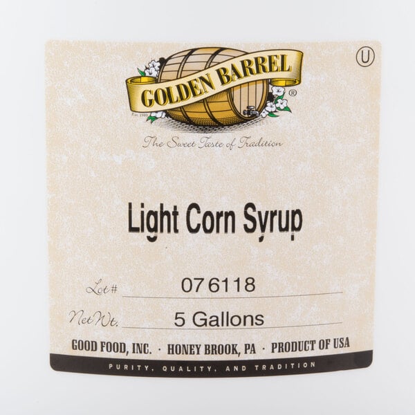 Golden Barrel Light Corn Syrup - 5 Gallon